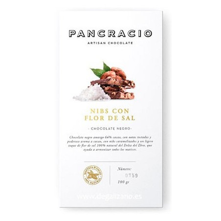 Pancracio Chocolate Nibs con Flor de Sal