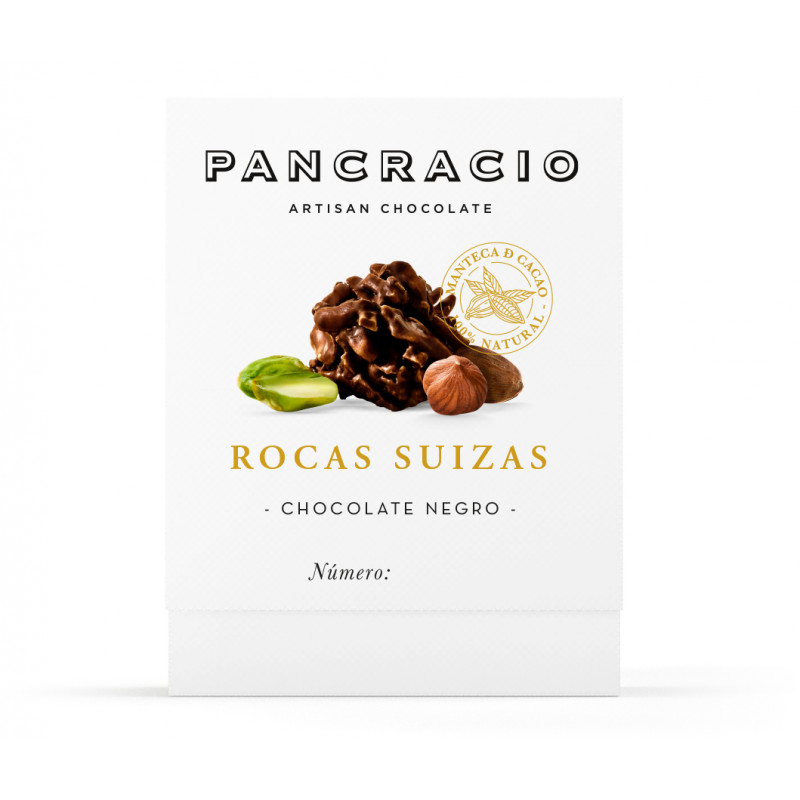 Pancracio Rocas Suízas Chocolate Negro