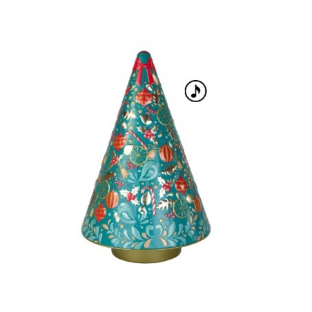 Chocolate Árbol musical azul